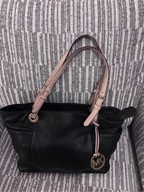 Michael Kors Black Leather Tote